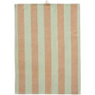 Viskestykke Linus m/lysegrønne og lysebrune brede striber thumbnail