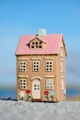 Hus Nyhavn blomster og lyserødt tak thumbnail