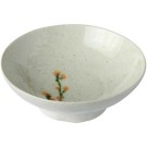 Skål m/fod blomster indvendig thumbnail