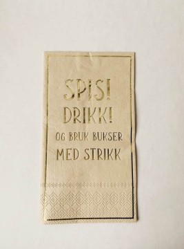 Spis og drikk bruk bukser med strikk
