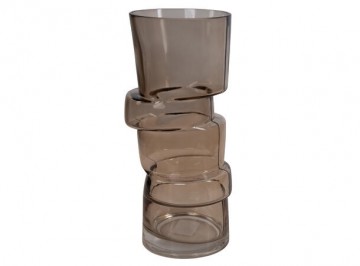 Vase brun 13x29cm 