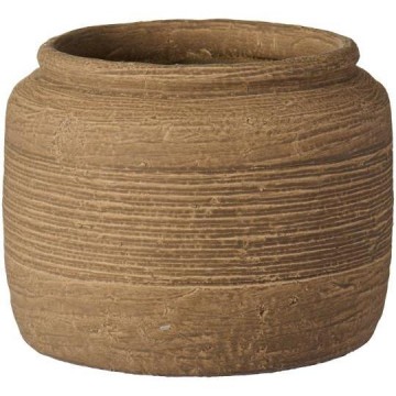 Potte Athen mørk sand medium 