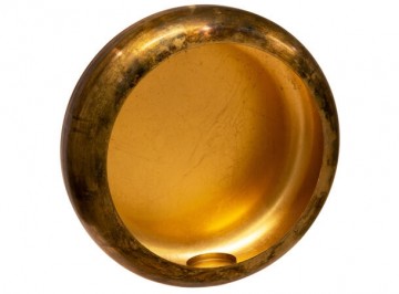 Veggstake rund antikk brass gull Ekstra stor